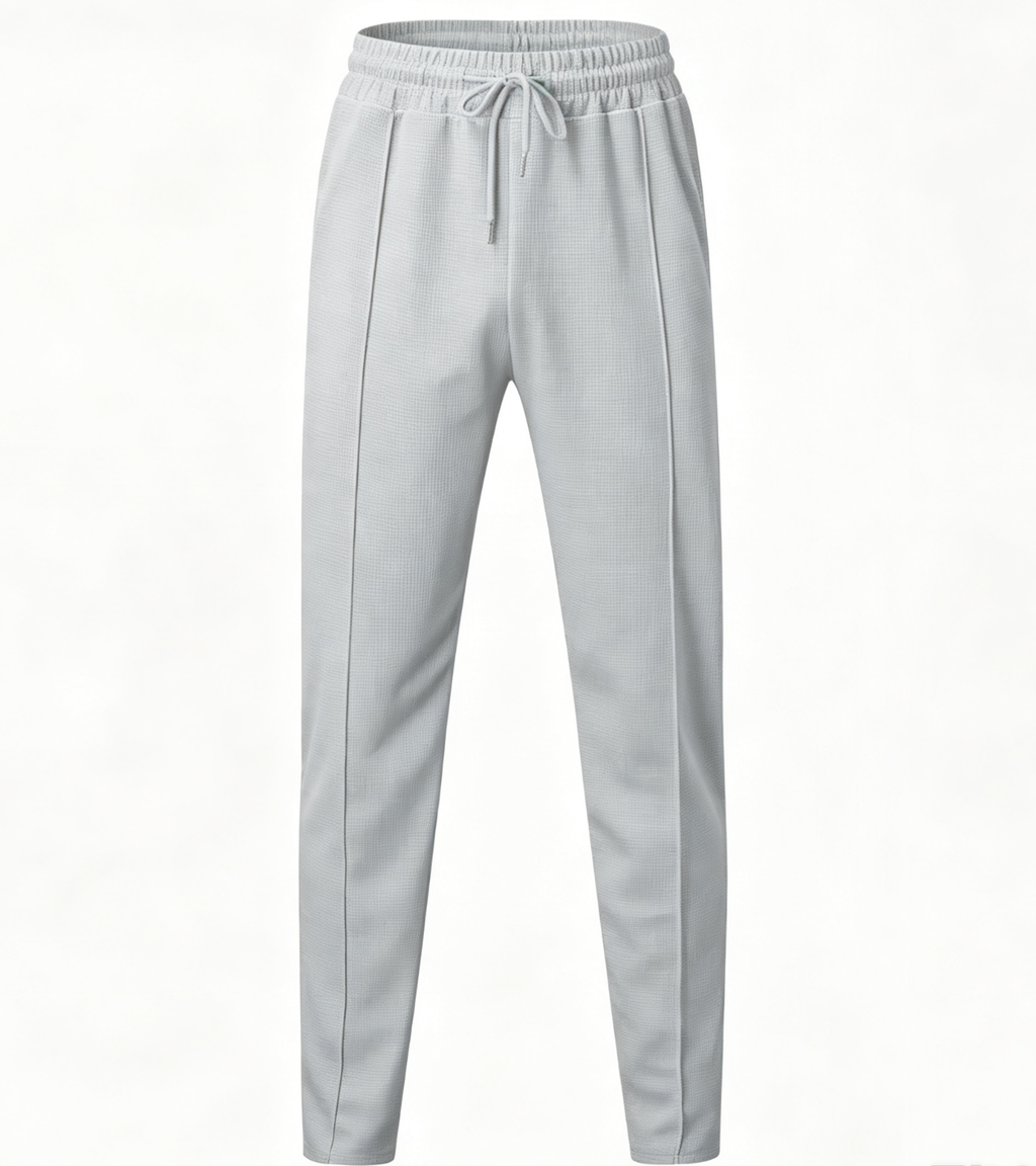 Waffle-knit casual sportswear
