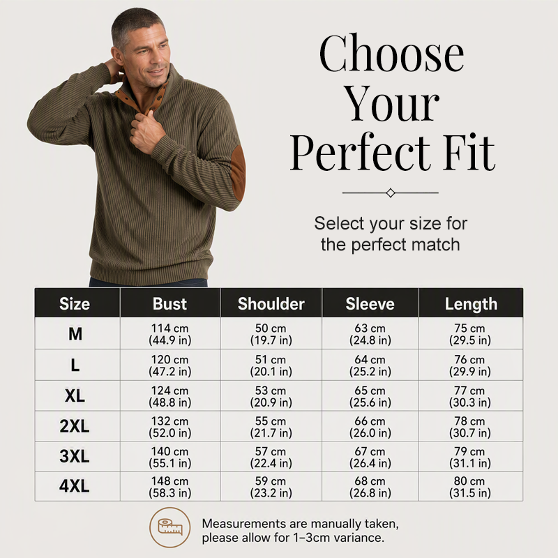 Premium Corduroy Stand-Collar Sweatshirt